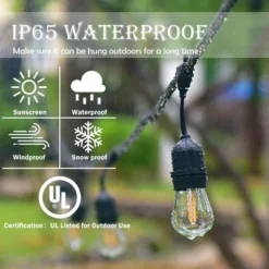 Costway 48FT LED Outdoor Waterproof Commercial Grade Patio Globe String Lights Bulbs -Famous Lighting Store GUEST 022f671e 0782 4ae8 9eb7 c68248cd3e96