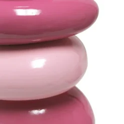 17.25" Contemporary Ceramic Stacking Stones Table Desk Lamp Pink - Creekwood Home -Famous Lighting Store GUEST 044f4e34 1b72 48ae 8477 26aed0413d34