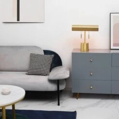 16" 2-Light Blake Table Lamp Matte Brass - Globe Electric -Famous Lighting Store GUEST 05099ccc 46b6 4d9a b97c 0ed65b2b68d6