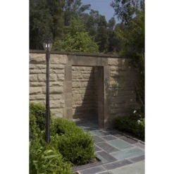 John Timberland Traditional Outdoor Post Light Bronze Cast Aluminum 19 1/2" Seedy Glass For Exterior Garden Yard Driveway -Famous Lighting Store GUEST 055460e3 20ff 4d47 84c9 8629955fe3a5