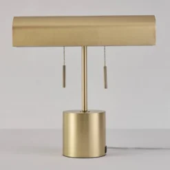 16" 2-Light Blake Table Lamp Matte Brass - Globe Electric -Famous Lighting Store GUEST 071294b7 32dc 4b44 8f1d 39c4c6b0c1ff