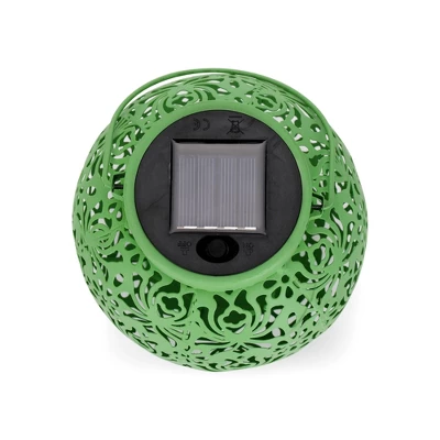 2pk Round Decorative Outdoor Lanterns Green - Techko Maid 2 2pk Round Decorative Outdoor Lanterns Green - Techko Maid - Image 2