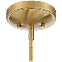 Possini Euro Design Orilla Brass Mini Pendant Light 11 3/4" Wide Mid Century Modern White Opal Glass Shade For Dining Room House Foyer Kitchen Island -Famous Lighting Store GUEST 11c36b58 0443 476e 9baa 627378216c17