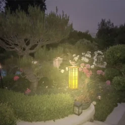 Solar LED Zen Outdoor Lantern With Amber/White Light - Techko Maid -Famous Lighting Store GUEST 1394af95 3f83 4663 9aae ad84b11e2dce