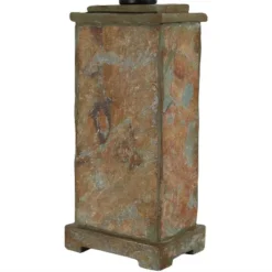 Sunnydaze Decor Sunnydaze Contemporary Natural Slate And Fabric Cream Shade Indoor/Outdoor Weather-Resistant Table Lamp -Famous Lighting Store GUEST 15cec5cd 29fe 4479 a023 2602a119fb51