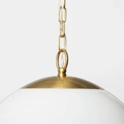 Milk Glass Ceiling Pendant Brass - Threshold™ Designed With Studio McGee -Famous Lighting Store GUEST 183bf4cf 1e46 4f50 816a 5abef6058a88