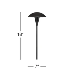 John Timberland Large Mushroom 18" High Black Low Voltage LED Path Light 15 John Timberland Large Mushroom 18" High Black Low Voltage LED Path Light -Famous Lighting Store GUEST 1a50948c ef7a 431f b083 f4cf2d6477e5