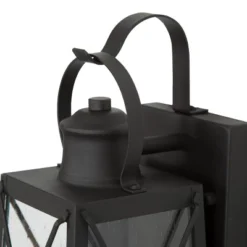 12.5" Metal/Glass "X" Outdoor Wall Lamp Black - LNC -Famous Lighting Store GUEST 1cae52c0 9beb 48bd a618 6ef91bb7fcea