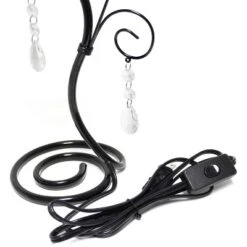 19" Contemporary Metal Winding Ivy Table Desk Lamp With Brown Fabric Shade - Creekwood Home -Famous Lighting Store GUEST 1d07c313 fc51 4620 ba1b f88d0e696aee