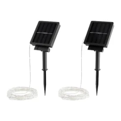 Outdoor Starry Solar String Lights- Solar Powered Cool White Fairy 200 LED Lights With 8 Lighting Modes For Patio, Backyard, Events By Nature Spring -Famous Lighting Store GUEST 203336ee 0e50 47a8 9107 dc1816d0f49b