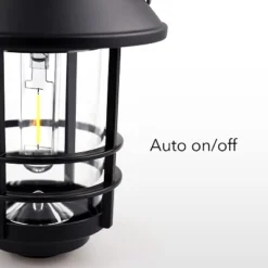 Dartwood Solar Wall Lanterns - Outdoor Mounted Wall Lanterns For Your Yard, Patio, Or Walkway (4 Pack, Black) -Famous Lighting Store GUEST 21b5cad6 b595 4900 8eec 5e6e8b9c7737