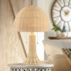 22" LED Joanie Rustic Iron Table Lamp Natural/Brass (Includes LED Light Bulb) - JONATHAN Y -Famous Lighting Store GUEST 2812e752 800c 4f8a af5e 89a244ccf4ba