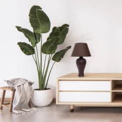 20.08" Traditional Ceramic Texture Imprint Winding Table Desk Lamp With Matching Fabric Shade Brown - Creekwood Home -Famous Lighting Store GUEST 303af4e5 88fd 4cc3 9934 058b3b801859