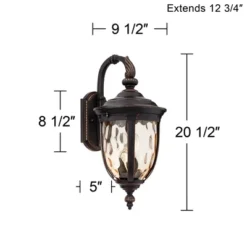 John Timberland Bellagio Vintage Rustic Outdoor Wall Light Fixture Bronze Downbridge 20 1/2" Champagne Hammered Glass For Post Exterior Barn House 13 John Timberland Bellagio Vintage Rustic Outdoor Wall Light Fixture Bronze Downbridge 20 1/2" Champagne Hammered Glass For Post Exterior Barn House -Famous Lighting Store GUEST 3047d3ed 748d 428b a177 e4f46271b062