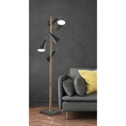 71.5" Owen Tree Lamp Black - Adesso -Famous Lighting Store GUEST 30cde228 e613 40cf 8e51 6b0c4fd835da