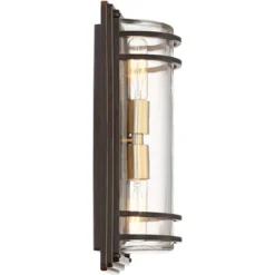 John Timberland Habitat Modern Outdoor Wall Light Fixture Bronze Warm Brass 16" Clear Glass For Post Exterior Barn Deck House Porch Yard Patio Home -Famous Lighting Store GUEST 3609884b 3e98 42c8 86a6 ef5ff6d599a3