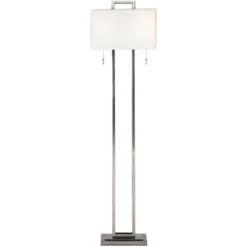 Possini Euro Design Modern Floor Lamp 62" Tall Brushed Nickel Openwork Rectangular Profile Off White Fabric Shade For Living Room Reading 11 Possini Euro Design Modern Floor Lamp 62" Tall Brushed Nickel Openwork Rectangular Profile Off White Fabric Shade For Living Room Reading -Famous Lighting Store GUEST 44b8c0b5 0e1f 42be 886a 573dd5aac21a