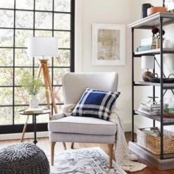 Oak Wood Tripod Floor Lamp Dark Brown - Threshold™ -Famous Lighting Store GUEST 451eedd8 06bc 43dc bced a0cbcc3d0c93