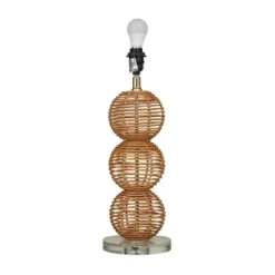 Bohemian Wicker Table Lamp Brown - Olivia & May -Famous Lighting Store GUEST 45699686 3a1f 4a77 98e3 215d28921b2f
