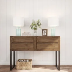 Hastings Home Blue Glass Open Base Table Lamp With LED Bulb And Modern Shade For Coastal, Nautical, And Rustic Cottage Styles 9 Hastings Home Blue Glass Open Base Table Lamp With LED Bulb And Modern Shade For Coastal, Nautical, And Rustic Cottage Styles -Famous Lighting Store GUEST 45c4535e 5090 44a8 81e9 74588180aced