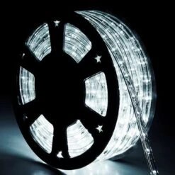 Costway 100' 2 Wire LED Rope Light Christmas Decorative Party In/Outdoor 110V Cool White -Famous Lighting Store GUEST 47bd02a8 4f27 4fb2 a18b 14307ceae0a7