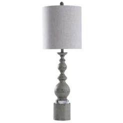 Pateley Spindle Table Lamp With Acrylic Detail And Drum Shade Blue/Gray - StyleCraft -Famous Lighting Store GUEST 4861dc31 8731 4564 97f8 8d2760c8cfb6