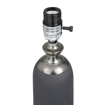 Modern Cement Table Lamp Brown - Olivia & May 2 Modern Cement Table Lamp Brown - Olivia & May - Image 2