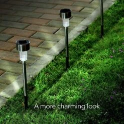 Dartwood Solar Pathway LED Lights - Outdoor Solar Lights For Your Yard, Pathway, Lawn, Patio, Or Driveway (20 Pack , Black) -Famous Lighting Store GUEST 51cfca71 e7db 4e1c b7eb 6ba60c9b42e7 1