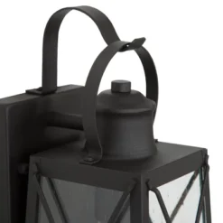 12.5" Metal/Glass "X" Outdoor Wall Lamp Black - LNC -Famous Lighting Store GUEST 5438d888 fc95 4eea bb5c d6f61fc0529b