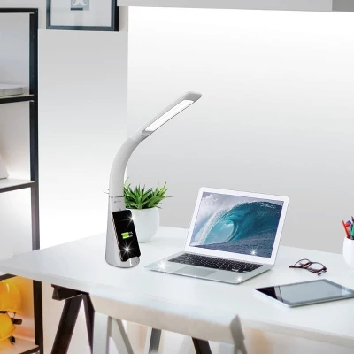 Purify Sanitizing Desk Lamp With Wireless Charging (Includes LED Light Bulb) - OttLite 8 Purify Sanitizing Desk Lamp With Wireless Charging (Includes LED Light Bulb) - OttLite - Image 8