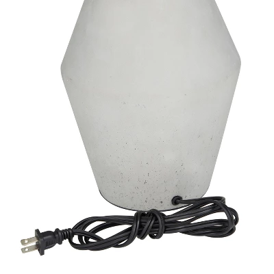 Modern Cement Table Lamp White - Olivia & May 5 Modern Cement Table Lamp White - Olivia & May - Image 5