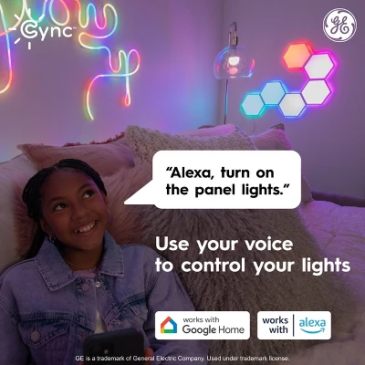 GE Cync Dynamic Effect 10pk Novelty Tile Lights 4 GE Cync Dynamic Effect 10pk Novelty Tile Lights - Image 4