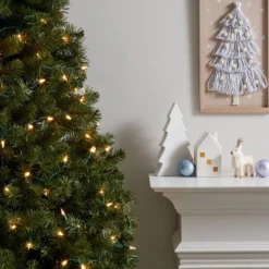 100ct LED Super Bright Mini Christmas String Lights Warm White With Green Wire - Wondershop™