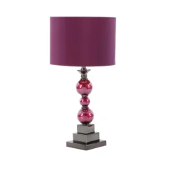 Glam Glass Table Lamp Set Of 2 Red - Olivia & May -Famous Lighting Store GUEST 5983973e ad5f 476f 97ae 957c0cf95717