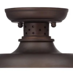 Franklin Iron Works Park Rustic Semi Flush Mount Outdoor Ceiling Light Bronze Caged 7 1/2" For Post Exterior Barn Deck House Porch Yard Patio Home -Famous Lighting Store GUEST 5a48f1d6 7f74 4b66 9017 519ba92a574b