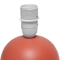 8.66" 2pk Petite Ceramic Orb Base Bedside Table Lamps With Matching Tapered Drum Shade Orange - Creekwood Home -Famous Lighting Store GUEST 5d19d66b e58e 46ed b02f 7170cc7cf35b