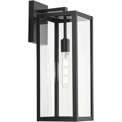 John Timberland Titan Modern Outdoor Wall Light Fixture Mystic Black 20" Clear Glass For Post Exterior Barn Deck House Porch Yard Patio Home Outside 6 John Timberland Titan Modern Outdoor Wall Light Fixture Mystic Black 20" Clear Glass For Post Exterior Barn Deck House Porch Yard Patio Home Outside - Image 6