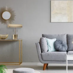 16" 2-Light Blake Table Lamp Matte Brass - Globe Electric