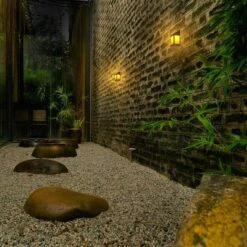 LED Solar Outdoor Wall Lantern With Frost Panel - Techko Maid -Famous Lighting Store GUEST 600ceffb f8ec 453d a8bc de68dc9a83a5