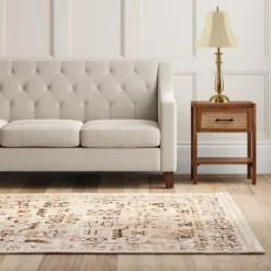 Metal Table Lamp - Antique Brass (29")