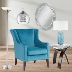 Possini Euro Design Metro Modern Torchiere Floor Lamp 71" Tall Brushed Nickel Frosted White Acrylic Shade For Living Room Reading Bedroom Office House -Famous Lighting Store GUEST 66dd4815 dc0f 482b 8f2e 39457e73fd40