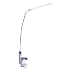 Hastings Home Modern Contemporary LED Clamp Desk Lamp – Silver