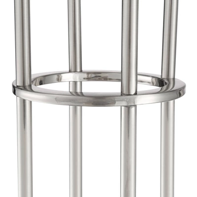 Possini Euro Design Athena Modern Floor Lamp 72" Tall Brushed Nickel 4 Light Tree Clear Outer Opal Inner Double Glass Shade For Living Room Bedroom 3 Possini Euro Design Athena Modern Floor Lamp 72" Tall Brushed Nickel 4 Light Tree Clear Outer Opal Inner Double Glass Shade For Living Room Bedroom - Image 3