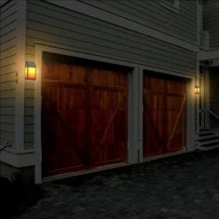 Solar LED Outdoor Wall Lantern With Flame - Techko Maid -Famous Lighting Store GUEST 6f79fdc5 680d 4f8d afdf 6bb367f5bf34