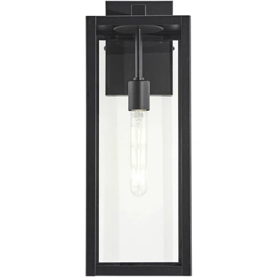 John Timberland Titan Modern Outdoor Wall Light Fixture Mystic Black 20" Clear Glass For Post Exterior Barn Deck House Porch Yard Patio Home Outside 4 John Timberland Titan Modern Outdoor Wall Light Fixture Mystic Black 20" Clear Glass For Post Exterior Barn Deck House Porch Yard Patio Home Outside - Image 4