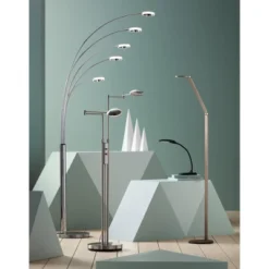 Possini Euro Design Magnum Modern Task Floor Lamp 61" Tall French Bronze Brown Metal LED Adjustable For Living Room Reading Bedroom Office House Home -Famous Lighting Store GUEST 72d397ae 1a9c 4173 95b1 b0ea60bbae47