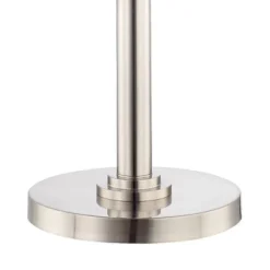 Possini Euro Design Light Blaster Art Deco Torchiere Floor Lamp 72 1/2" Tall Brushed Nickel LED Frosted Glass Bowl Shade For Living Room Bedroom House -Famous Lighting Store GUEST 747359a6 d584 47ae b07c fb1b6d29859e