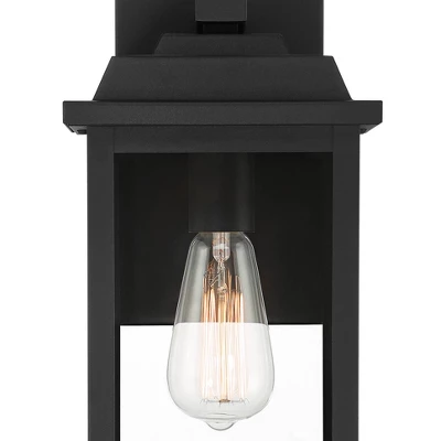 John Timberland Eastcrest Modern Outdoor Wall Light Fixture Textured Black 15 1/4" Clear Glass Panels For Post Exterior Barn Deck House Porch Yard 2 John Timberland Eastcrest Modern Outdoor Wall Light Fixture Textured Black 15 1/4" Clear Glass Panels For Post Exterior Barn Deck House Porch Yard - Image 2