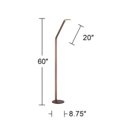 Possini Euro Design Magnum Modern Task Floor Lamp 61" Tall French Bronze Brown Metal LED Adjustable For Living Room Reading Bedroom Office House Home -Famous Lighting Store GUEST 7e5da65c 8cda 428e 8445 14e1b6f5eaa2