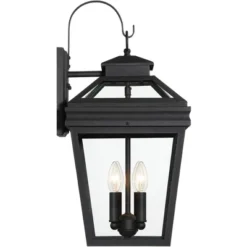 John Timberland Stratton Street Mission Outdoor Wall Light Fixture Textured Black Lantern 22" Clear Glass For Post Exterior Barn Deck House Porch Yard 11 John Timberland Stratton Street Mission Outdoor Wall Light Fixture Textured Black Lantern 22" Clear Glass For Post Exterior Barn Deck House Porch Yard -Famous Lighting Store GUEST 8033bbd1 5b67 4183 bab1 f39ef90fd870